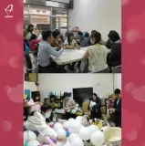 與大家一同用心布置會堂-公益活動