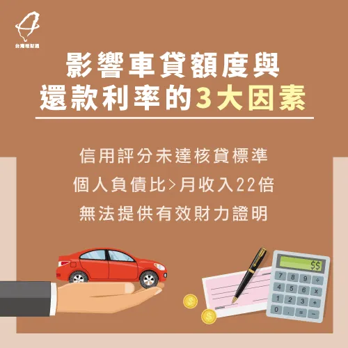 影響汽車貸款算法有哪些因素?3大關鍵與你分享 影響汽車貸款算法3關鍵-汽車貸款算法