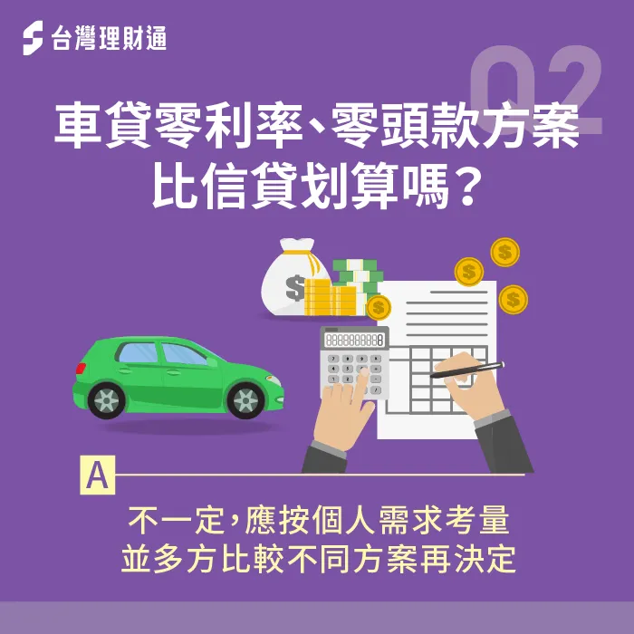 車貸方案與信貸方案的比較-車貸跟信貸