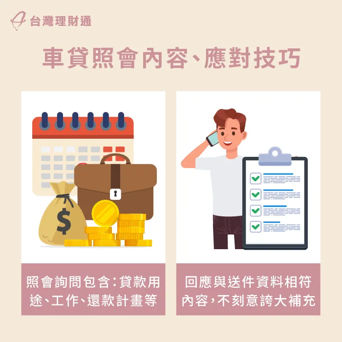 車貸照會應對技巧-車貸照會內容
