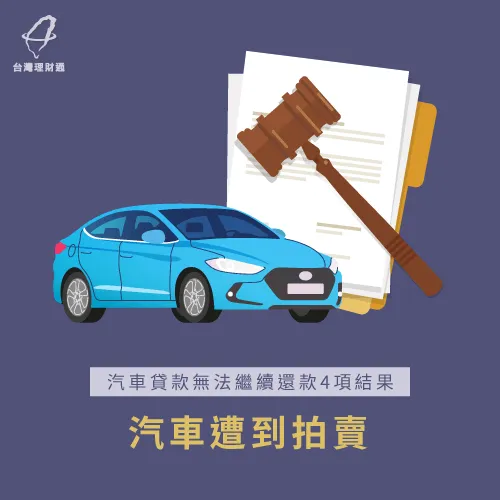 若長期汽車貸款繳不出來,銀行可以向法院申請拍賣程序 汽車遭銀行拍賣-汽車貸款繳不出來