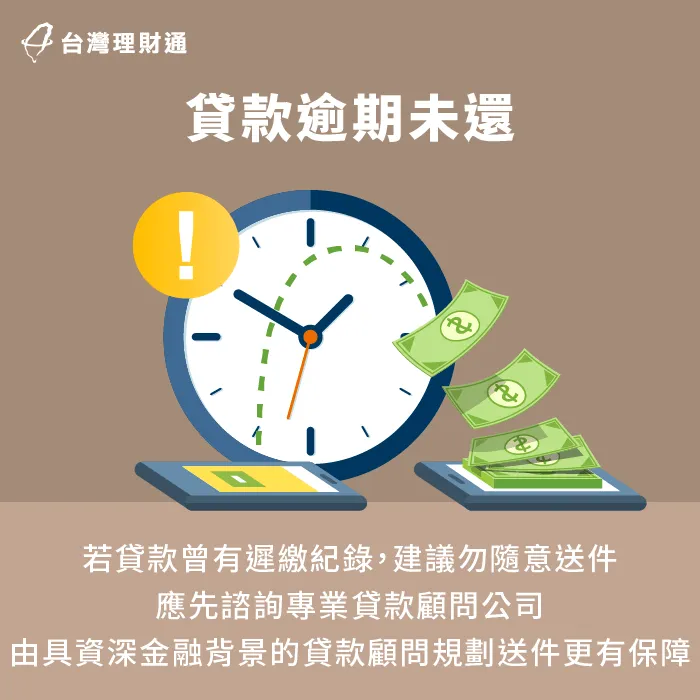 貸款逾期未繳屬於嚴重信用瑕疵-信貸轉貸條件