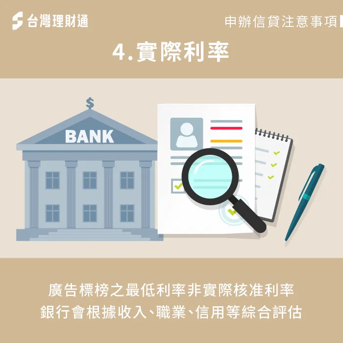 廣告標榜利率非實際核准利率-信用貸款推薦