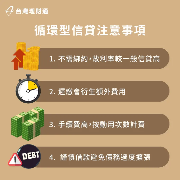 循環型信貸注意事項-循環型信貸陷阱