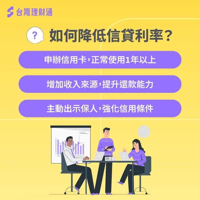 如果能讓銀行信任自己的還款能力,就有機會降低信貸利率! 如何降低信貸利率-信貸利率太高怎麼辦