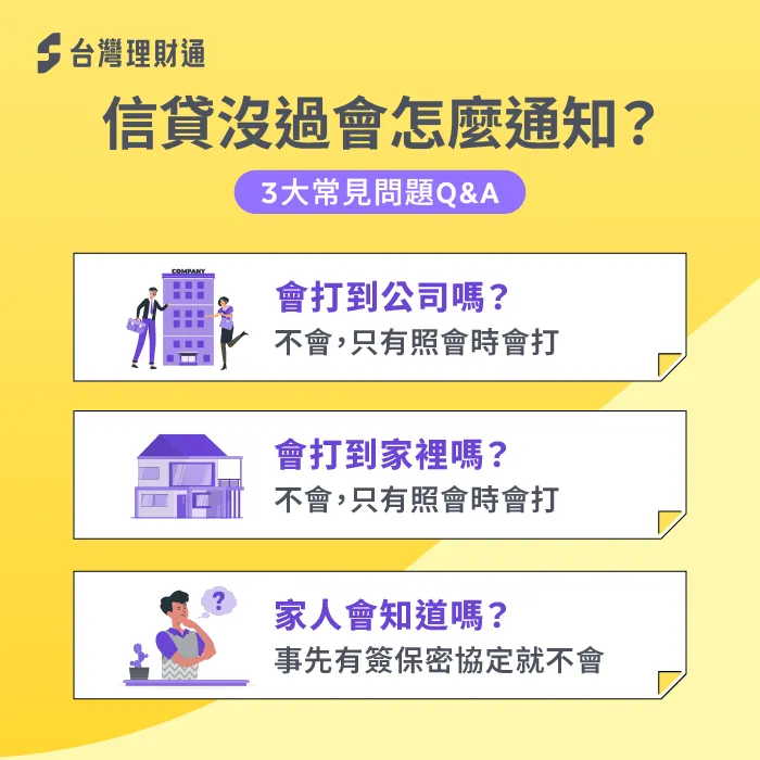 信貸沒過並不會打電話到公司或家裡,假如不想讓親友知道,可以與銀行簽保密協定 信貸沒過會怎麼通知-信貸沒過會通知嗎