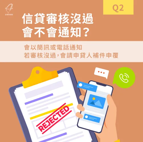 信貸無論有沒有過,銀行都會通知申貸人喔! 信貸沒過會通知嗎-信貸審核沒過會通知嗎
