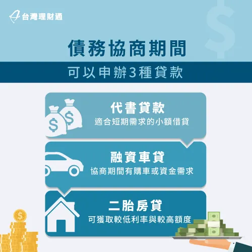 債務協商期間需要申辦貸款,推薦這3種貸款方式! 債務協商貸款3種管道-債務協商還可以貸款嗎