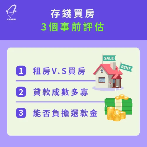 買房前,有3個重要的事前評估你不可不知! 買房的3個事前評估-存錢買房