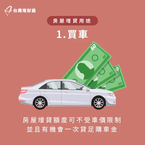 房屋增貸可用於買車-房屋貸款推薦