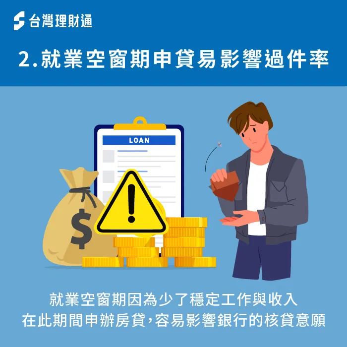 於就業空窗期申辦房貸會影響過件率-房貸 工作證明