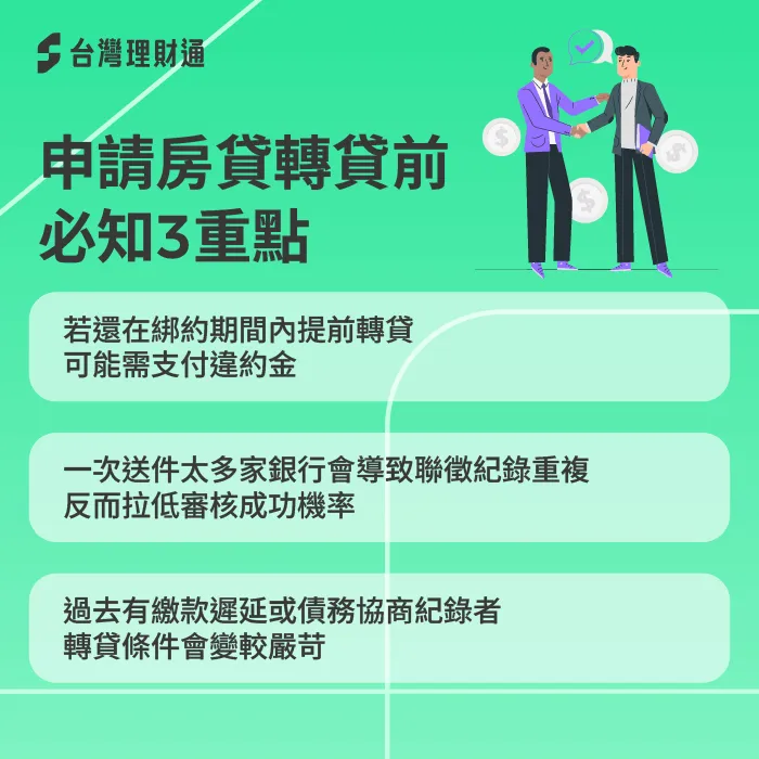 房貸轉貸3個重點-房貸轉貸