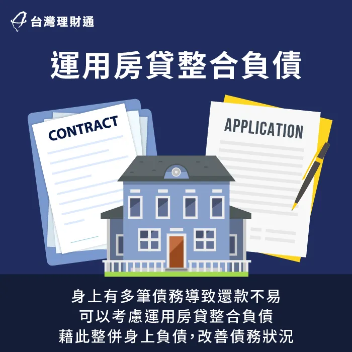 運用房貸整合負債減少債務比例-房貸繳不出來