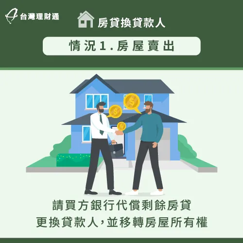 房屋賣掉可變更貸款人-房貸可以換貸款人嗎