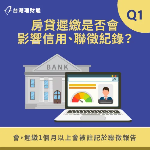 房貸遲繳1個月以上就會註記在聯徵報告,影響信用評分 房貸遲繳會影響信用紀錄-房貸遲繳會怎樣