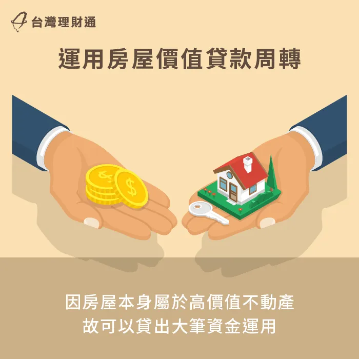 因為房屋本身為高價值資產,因此不論是一胎貸款或二胎貸款,皆有機會貸到高額資金 運用房屋本身的價值貸出資金使用-房屋一胎二胎