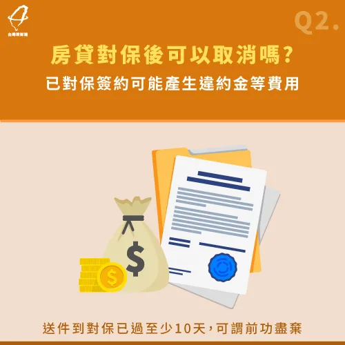 房貸對保後取消合約,將產生相關違約金,還會白白浪費聯徵次數 房貸對保後取消合約-房貸對保流程