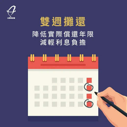 雙週還款方式減少緩款年限也降低利息費用 雙週還款計畫-房貸還款