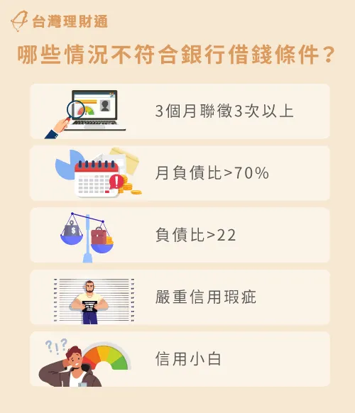 有這5個情況,在申貸時建議找專業貸款顧問,幫助提高核貸率 影響核貸的銀行借錢條件-銀行借錢條件