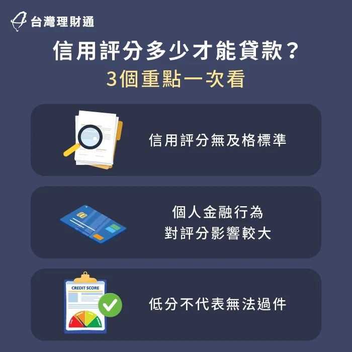 信用評分有及格標準嗎?什麼分數可能會無法貸款?3個重點一次告訴你 3重點分析信用評分對過件率的影響-信用評分多少算正常
