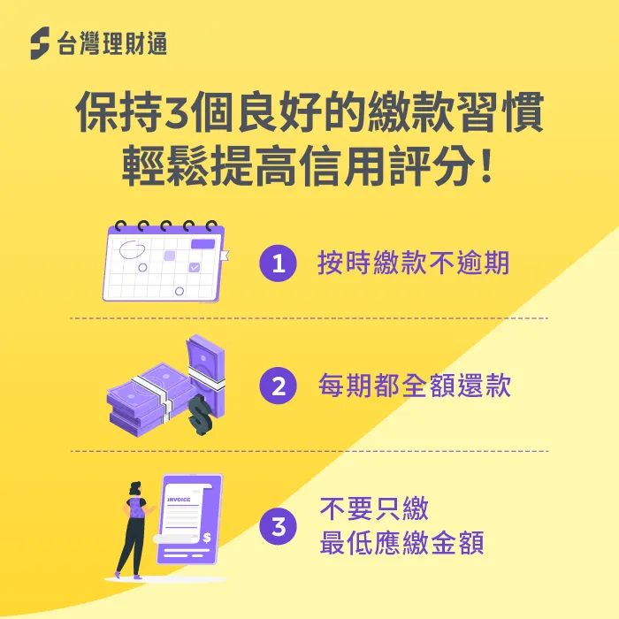 保持良好的貸款繳款習慣,可以幫助自己提高信用分數 提高信用評分方法-信用卡繳貸款