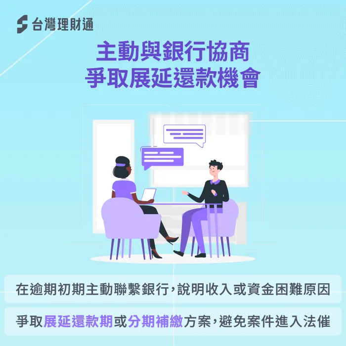 主動與銀行協商-貸款強制執行