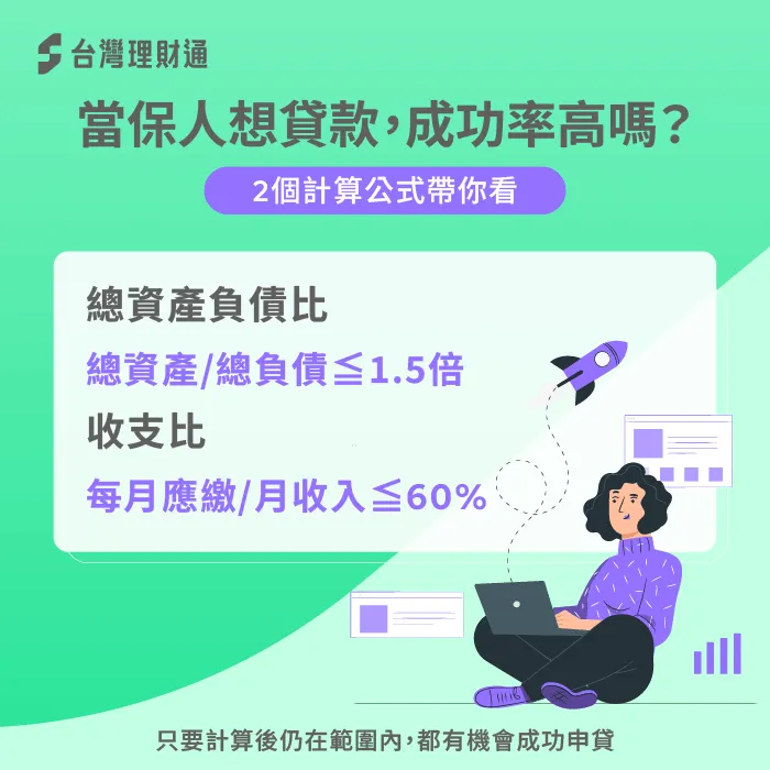 當保人貸款前計算負債收支比-當保人還能貸款嗎