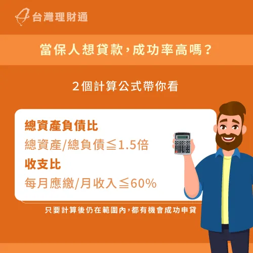 當保人貸款前計算負債收支比-當保人還能貸款嗎
