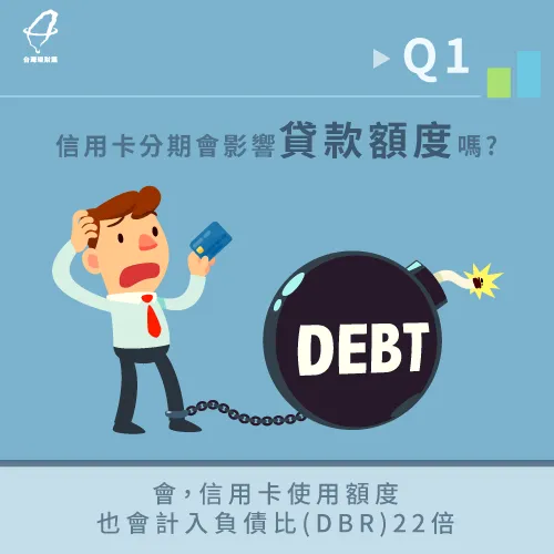 分期帳款也會計入信用卡額度,因此會影響貸款額度喔! 信用卡分期會影響貸款額度嗎-信用卡分期影響貸款
