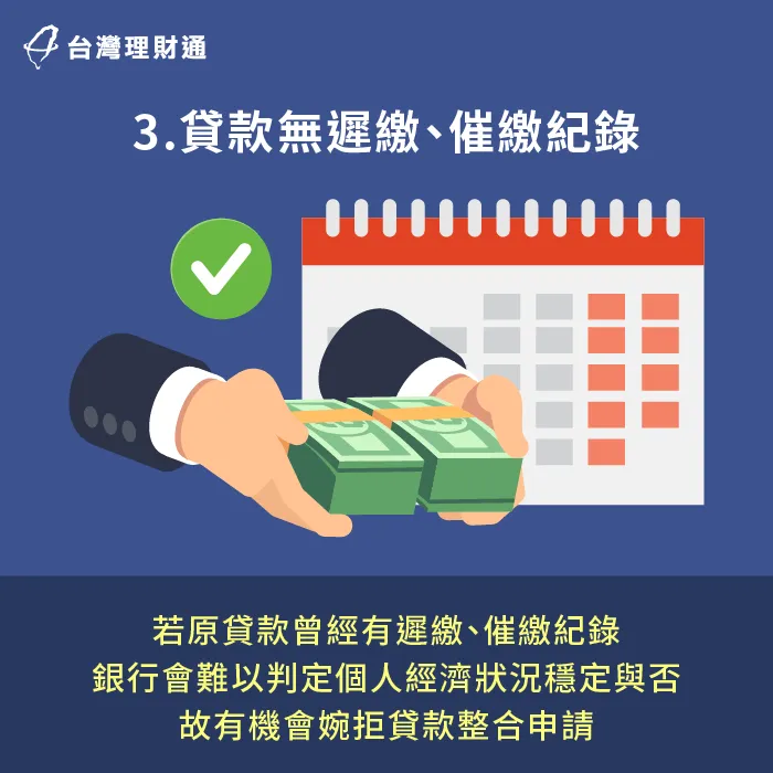 貸款有遲繳紀錄會影響貸款過件率-銀行整合貸款