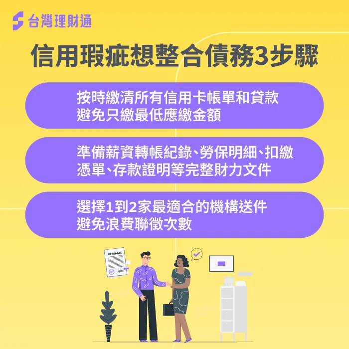 提升過件率3個步驟-信用不良可以辦貸款整合嗎