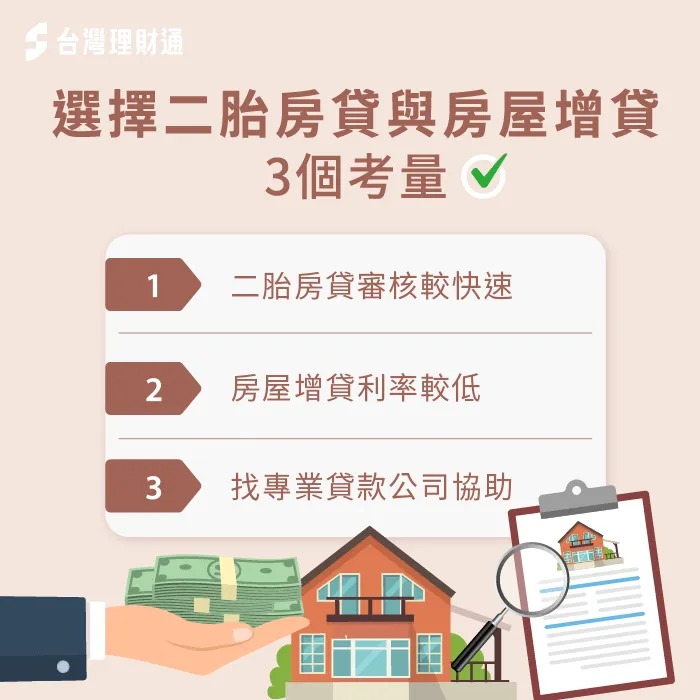 選擇二胎房貸與房屋增貸的3點考量-二胎 增貸