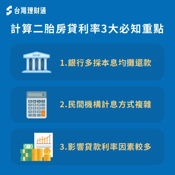 二胎房貸利率計算3重點-二胎房貸利率怎麼算