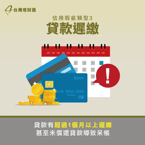 貸款未繳屬嚴重信用瑕疵-信用瑕疵 機車貸款