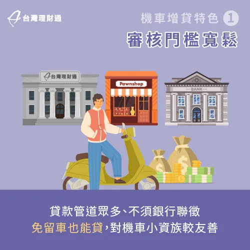 機車增貸審核門檻寬鬆-機車增貸條件