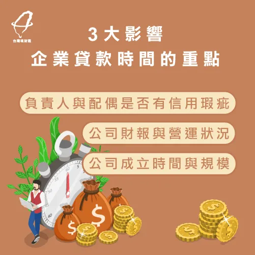 有哪些因素會影響企業貸款時間?3大重點告訴你! 企業貸款重點-企業貸款時間