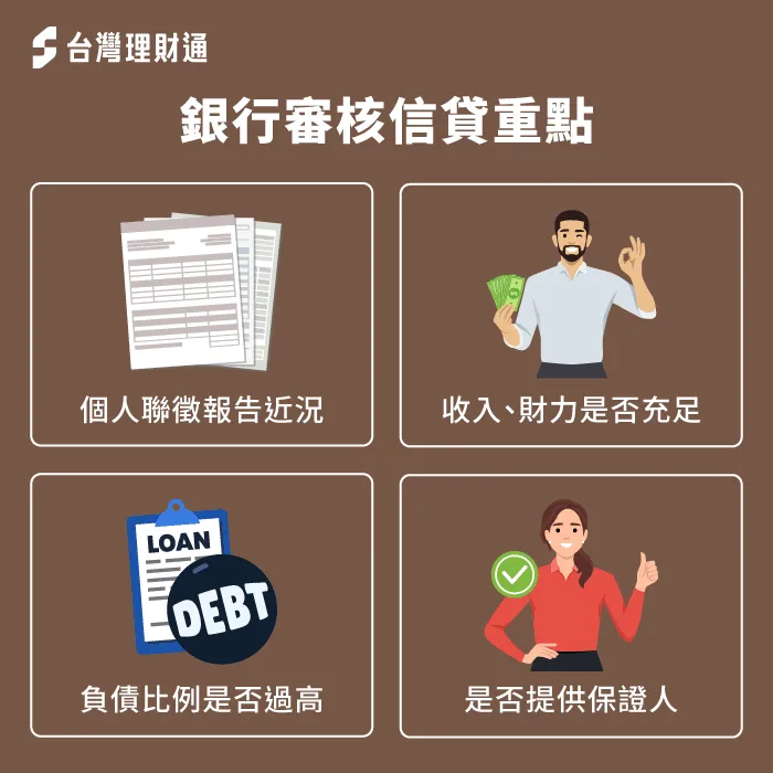了解信用貸款審核重點,加強自身條件提高過件率 信貸審核重點-信用貸款申請