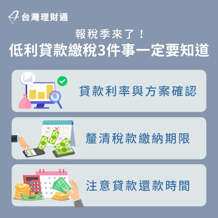 貸款繳稅要注意利率、稅款截止日、貸款年限等因素 低利貸款繳稅3件注意事項-貸款推薦