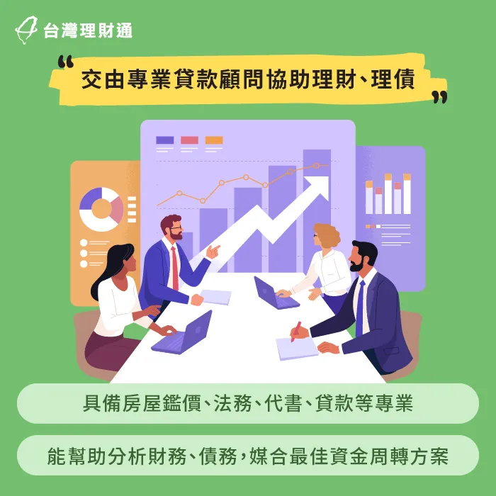 專業貸款顧問具有豐富貸款經驗,可以提供更全面的管道與方案,讓申貸人渡過難關 專業貸款顧問-2025 房屋貸款