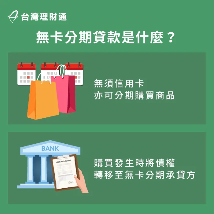 無卡分期是指無需使用信用卡即可使用分期付款的一種分期方式 什麼是無卡分期貸款-無卡分期貸款