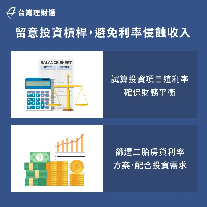 二胎房貸獲取高額資金投資,務必注意投資報酬率與風險,以免擴大債務 二胎房貸投資-二胎房貸理財