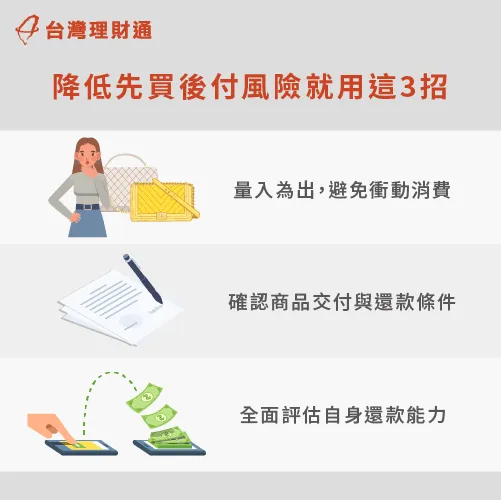 降低先買後付的3個注意事項-先買後付