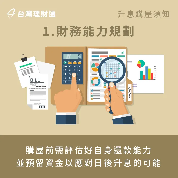 購屋前需做好財務能力規劃-升息對買房的影響
