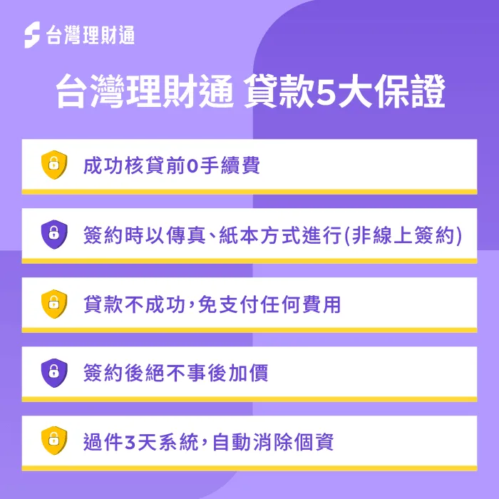 台灣理財通貸款保證-貸款公司推薦