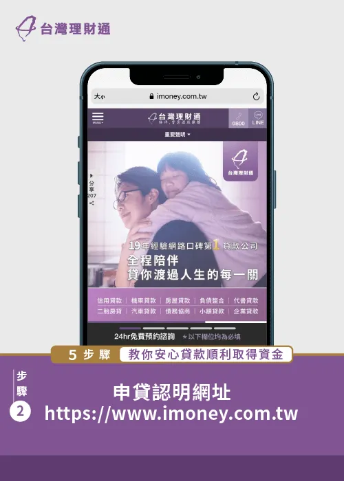 申貸前務必認明是否為台灣理財通官方網站 安心貸款步驟-貸款公司推薦