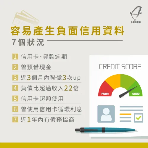 容易產生負面信用資料的情況-貸款公司推薦