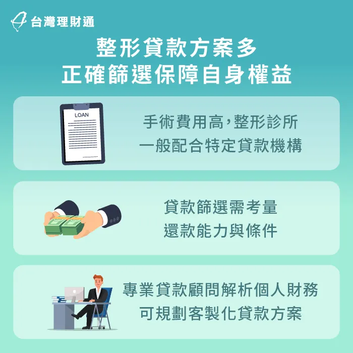 透過本篇資訊深入了解美容貸差異與申貸技巧 整形貸款方案多-美容貸