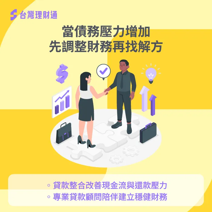 債務壓力增加別硬撐,專業規劃找回健康財務 債務壓力-貸款投資