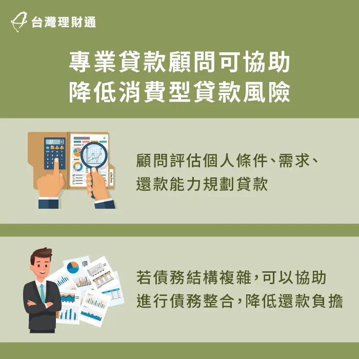 專業貸款顧問協助規劃貸款方案-消費型貸款