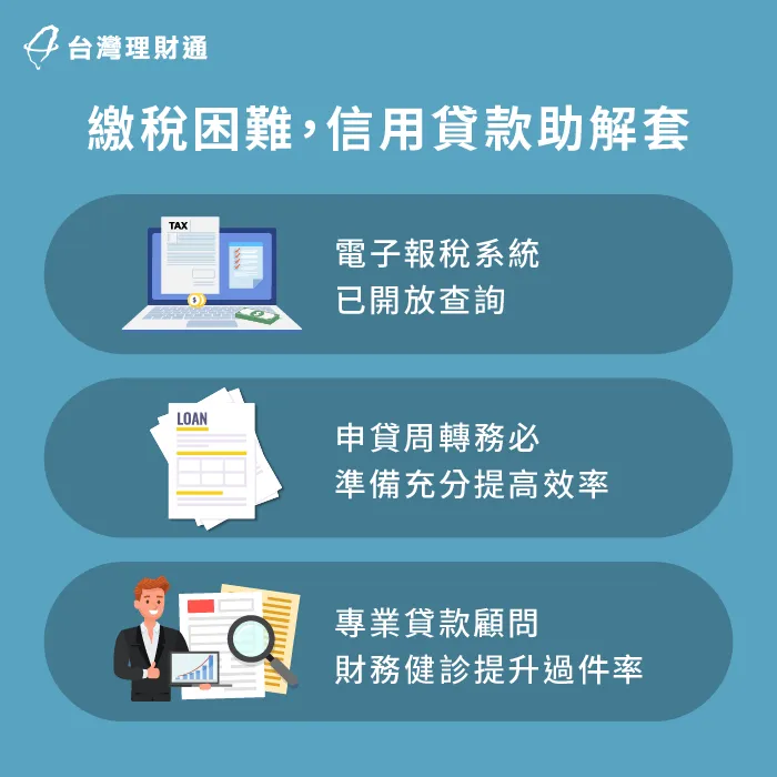 繳稅手頭緊怎麼辦?申辦信貸急救援! 信用貸款解套繳稅困難-貸款推薦